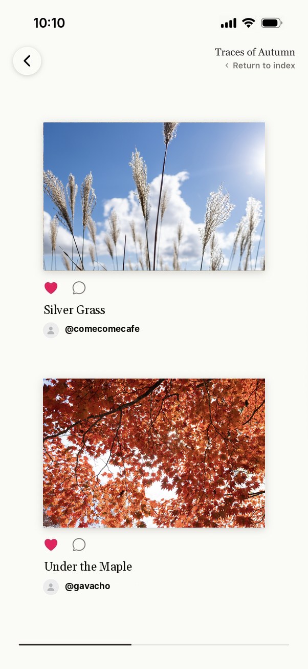 A page of the Session album