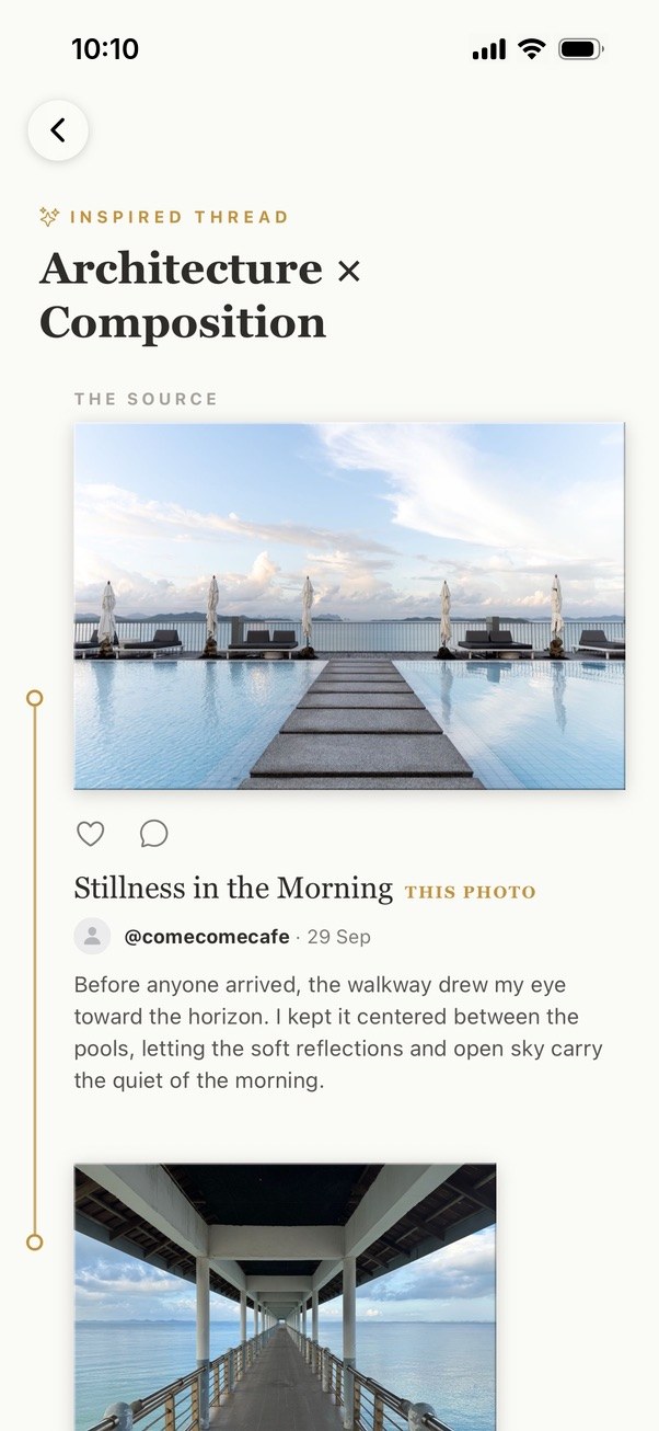 An Inspired Thread linking photos by theme